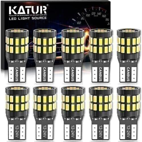 10x T10 LED W5W Canbus Clearance Parking Light for Ford Focus 2 3 Fiesta Mondeo Ecosport Kuga 6500k White Led Car Lights