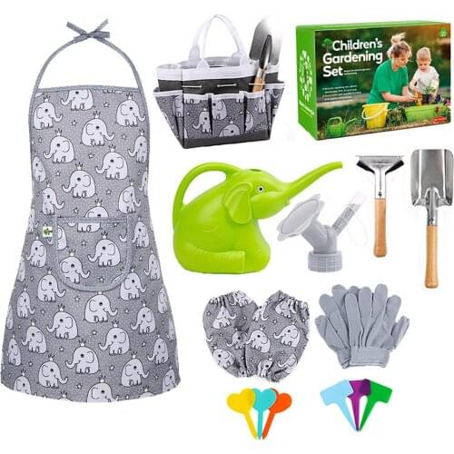 16/17Pcs Kids Gardening Tools Set Colorful Fun Children Garden Tools Outdoor Colored Educational Gift For Kids 3-8 Years Old