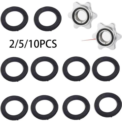 2/5/10pcs Replacement Orings Rubber Washers For 1" Spinlock Dumbbell Nut Rubber Ring Gym Workout Fitness Equipment Washer Parts