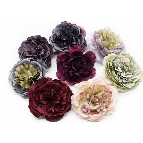 5 Pieces Roses Home decoration accessories Wedding decoration Gifts box Flower walls Scrapbooking Wreath Brooch Artificial make
