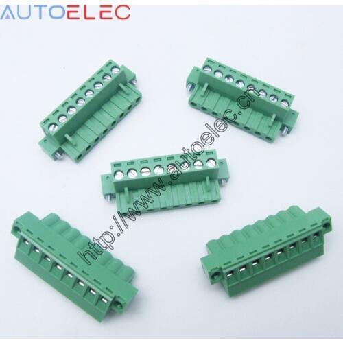 8poles Plug in Terminal Blocks PCB Connector Panel 5.08mm pitch male&female straight pin With Screw Lock DFK-MSTB 0710219 50sets