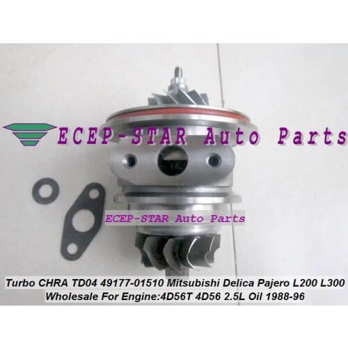Free Ship Oil Cooled Turbo Cartridge CHRA TD04 49177-01510 49177-01511 MD106720 For Mitsubishi Delica L200 L300 4D56 4D56T 2.5L