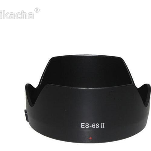 Black ES-68 II ES68 Bayonet Mount Lens Hood For Canon EF 50mm f/1.8 STM Lens Petal Camera