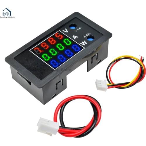 DC 100V 10A 1000W LCD Display Voltage Current Power Meter 4 Digital High Precision Voltmeter Ammeter Wattmeter Tester Detector
