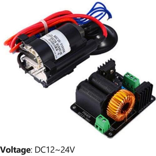 DC12-24V ZVS Coil Driver Board Flyback Driver Module with Ignition Coil High Voltage DC Power Supply Replacement
