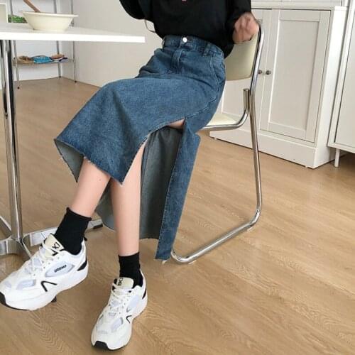 Cheap wholesale 2021 spring summer autumn new fashion casual sexy women Skirt woman female OL long skirt mid length skirt Vy8370