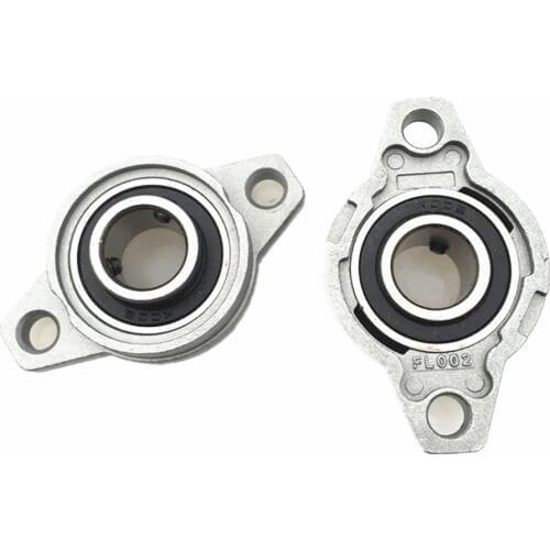 DuoWeiSi 3D Printer Parts KFL002 Horizontal diamond seat 15mm Bore Diameter KFL-002 Diamond bearing FL002