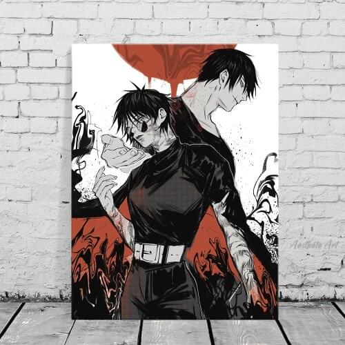Jujutsu Kaisen Maki and Toji Anime Manga Home Decor Canvas Painting Wall Picture Living Room Decoration Art Poster Print