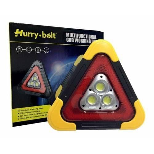 Kirgil Illuminated triangle Reflector rechargeable Solar Powered Auto Flasher