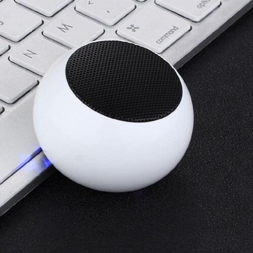 Mini Portable Bluetooth Metal TWS Music Player Solid Color Subwoofer Loudspeaker