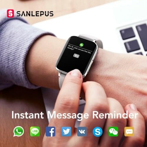 2021 SANLEPUS New Smart Watch Men Women Make Call Watch Waterproof Smartwatch MP3 Player For OPPO Android iOS Xiaomi Huawei