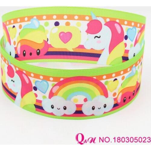 Q&N ribbon 16mm 22mm 25mm 38mm 50mm 75mm lovely elephant printed grosgrain ribbon webbing 50yards for hair tie free shipping