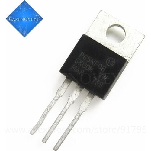 10pcs/lot STP65NF06 P65NF06 65NF06 60V 60A N-CH TO-220 In Stock