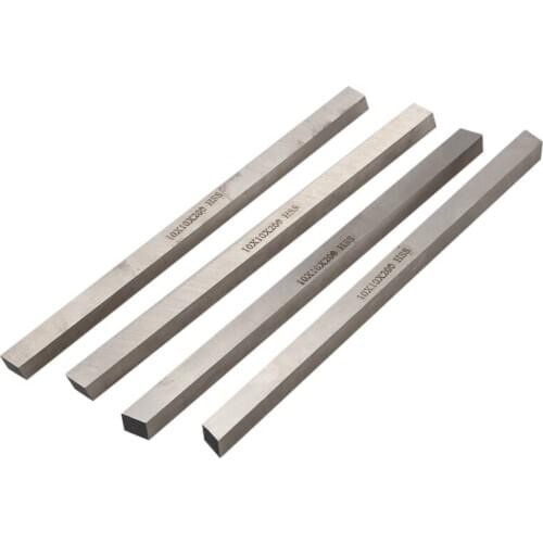 4x High Speed Steel HSS CNC Lathe Cutting Tool Bits Bar 10x10x200mm Silver
