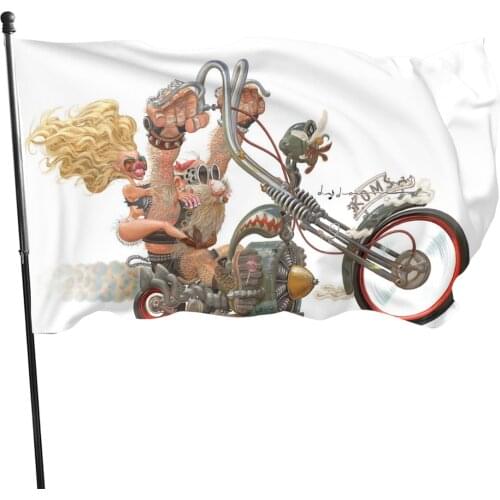 90x150cm Rat Fink Choppers Flag for Decoration banner