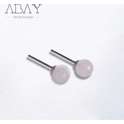 925 Sterling Silver Pin Pink Crystal Earrings Korean Pink Series Sweet Girl Anti Allergy Ear Hole Earrings Fashion Accessories
