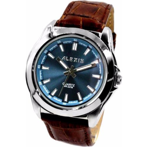 Alexis Men's Watch With Leather Strap