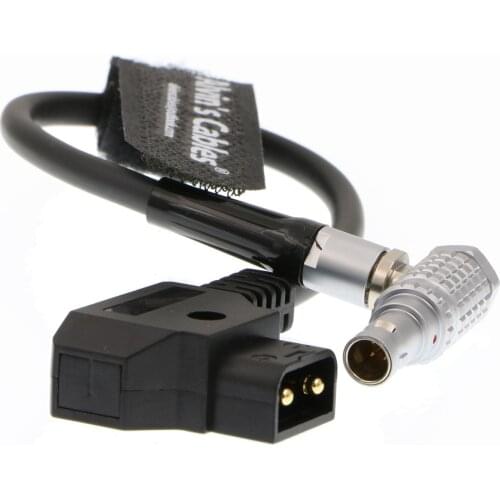 Alvins Cables 4 Pin Male Right Angle to D-tap Power Cable for Hollyland Cosmo 400 Wireless Video Transmission System