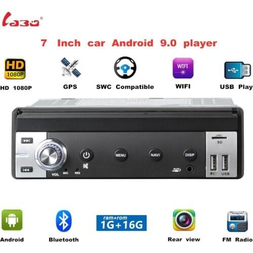 2 din 7 inch Android 9.0 Car Radio For Universal auto Multimedia GPS Navigation audio Video MP5 player