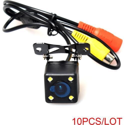10pcs Car Auto Automotive Rear View Backup Camera Free 6M / 20FT RCA Video Extension Cable Automatic IR/LED Night Vision