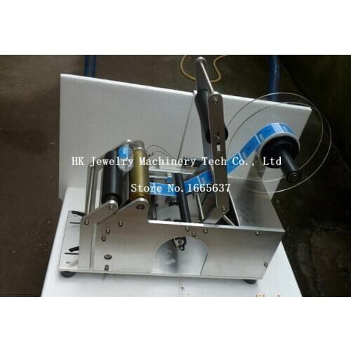 Free ship Semi-automatic Round Bottle Labeling Machine Labeler