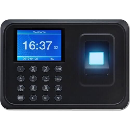 Biometric Fingerprint Time Attendance Clock Recorder Employee Recognition Time Recording Device Electronic Machine