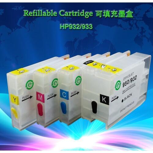 INK WAY H932 933AUTO RESET CHIPS,Mini CISS for HP 932XL 933 CN053AN CN054AN CN055AN CN056AN CN057AN Refillable Cartridge