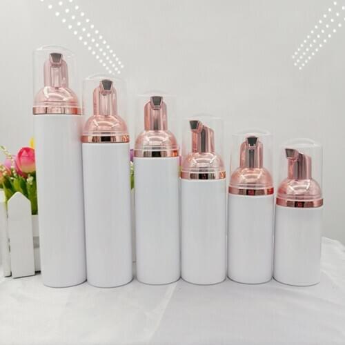 10pcs Plastic Foamer Pump Bottle Refillable Empty Cosmetic Bottle Cleanser Soap Dispenser Foam Container 30/50/60/100ml