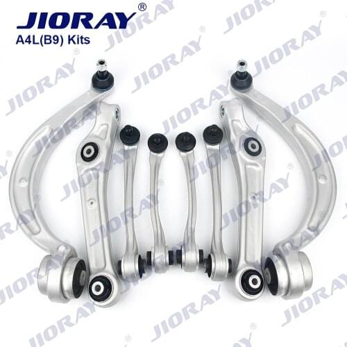 JIORAY Front Suspension Control Arm Kits For Audi A4L B9 A5 F57 F5A 8W0407693A 8W0407151C 8W0407505A 8W0407509B