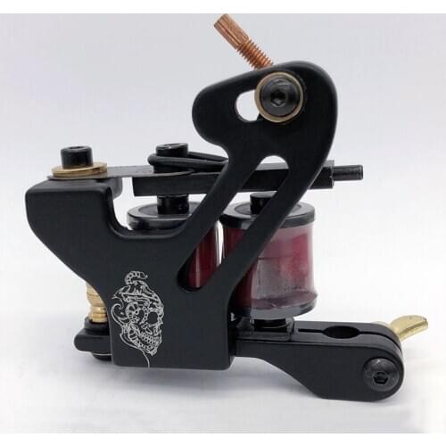 Professional Coils Tattoo Machine 10 Warp Coils Cast-iron Handmade Tattoo Guns Machine For Liner Shader Free Shipping