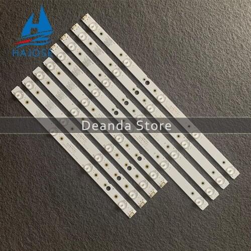 100% New 8pcs/Kit LED strips for 43 TV LC430DGJ SKA4 LC430DGJ-SKA4 RDL430WY (LD0-304)