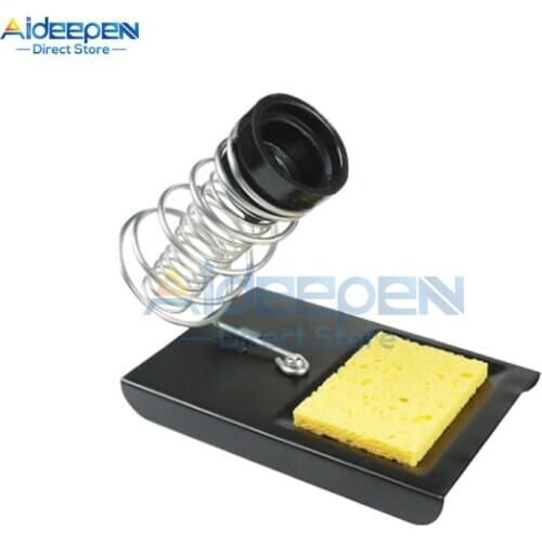 Electric Soldering Iron Stand Holder With Welding Cleaning Sponge Pads Generic High Temperature Resistance