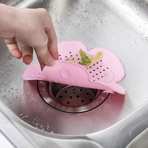 Flower Shape Bathroom Silicone Sink Drain Hair Catcher Bath Stopper Plug Strainer Filter Shower for Bathroom Kitchen Accessories