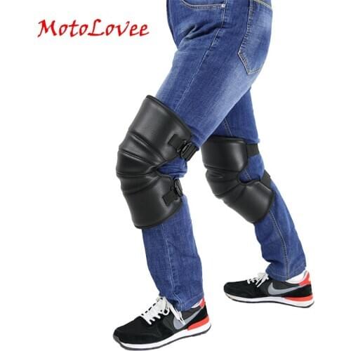 Riding Knee Pads Warmer Motorcycle Warm Kneepad Motorbike Windproof Winter Knee Protective Guard PU Leather Waterproof 2Pcs/Lot