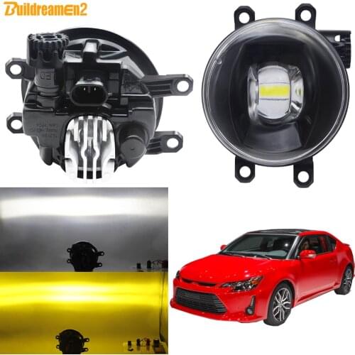 Fog Light Assembly For Scion tC 2011 2012 2013 Car Front Bumper LED Lens Fog Lamp DRL Daytime Running Light H11 12V