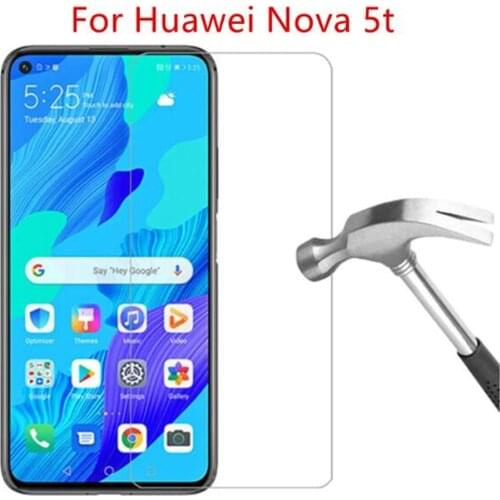9H Tempered Glass For Huawei Nova 5t nova5t Phone Screen Protector Glass on huawei Nova 5 t nova5 t Safety Protective Film
