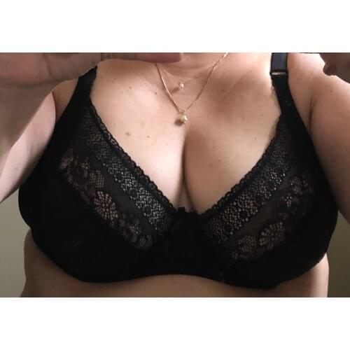 Sexy Women Lace Bra Plus Size C D EF Cup Under Gathering Setting Plunge Lingerie Bras Push Up Embroidery Underwear Bts Top C12