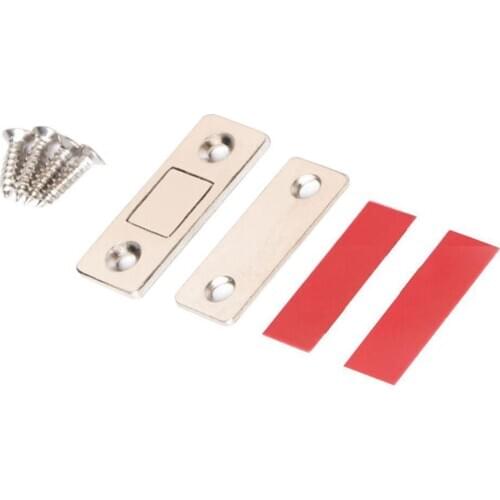 2pcs/Set Magnetic Cabinet Catches Magnet Door Stops Hidden Door Closer With Screw For Closet Cupboard Furniture DIY