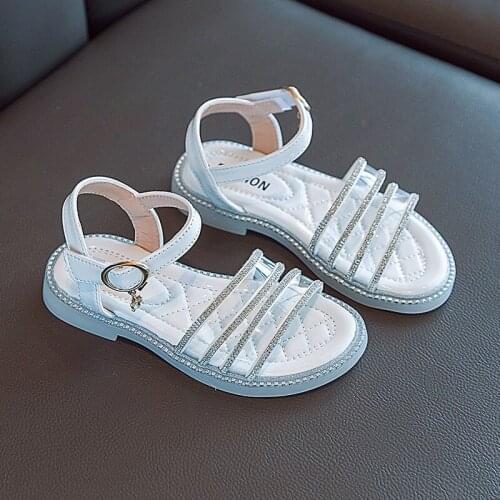 3-6 Fashion Rhinestone Transparent Kids Sandals Shoes Girl ChildrenS Beach Summer Shoes Sports Sandals 2021 Princess Footwear