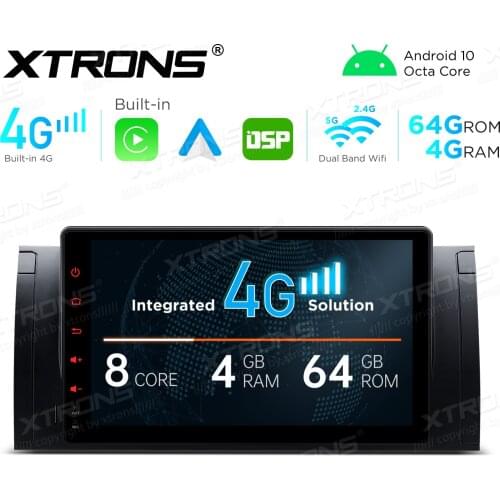 9" Android 10.0 OS Car Multimedia System Player GPS Radio for BMW X5 E53 1999-2006 with Built-in Wired CarPlay Function