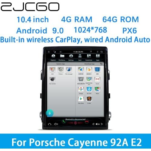 ZJCGO Car Multimedia Player Stereo GPS DVD Radio Navigation Android Screen System for Porsche Cayenne 92A E2 2011~2017
