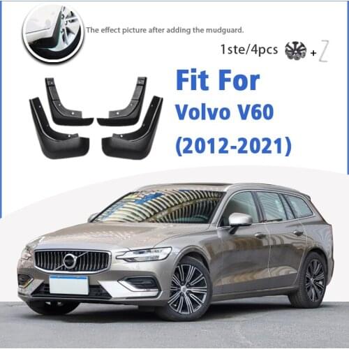 Mudguard For Volvo V60 2012-2021 Front Rear 4pcs Mudflaps Mudguards Car Accessories Auto Styline Splash Guard Fender Mud Flap