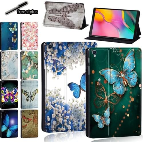 Tablet Case for Samsung Galaxy Tab S6 Lite/Tab A7/Tab A 9.7/Tab S5e/Tab A A6 10.1/Tab A 8.0 Inch Protective Case Shell + Stylus