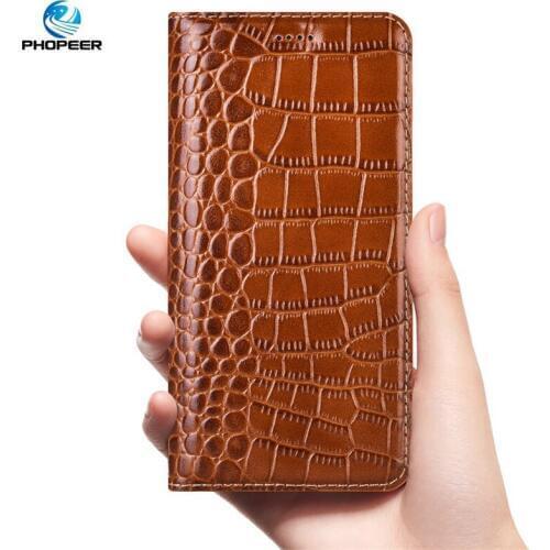Crocodile Genuine Leather Case For Samsung Galaxy A3 A5 A7 2017 A8 A7 A5 2016 Business Flip Cover Mobile Phone Cases