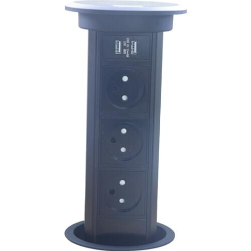 Type-H Israel Smart Home Wifi Electrical Sockets Plug power outlets 2 USB Charger Qi Wireless fast charger Desktop Socket