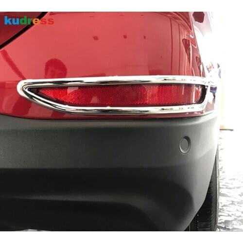 For Chevrolet Holden Equinox 2018 2019 2020 ABS Chrome Rear Fog Light Cover Trim Tail Lamp Foglight Frame Trims Car Styling