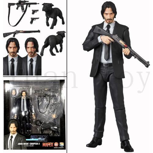 6inch New Type Mafex 085 JOHN WICK Chapter 2 Action Figure Model Toy Doll Horror Halloween Gift
