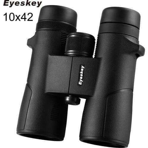 Eyeskey HD Black BAK4 FMC Optics 8x42/10x42 Zoom Waterproof Nitrogen Powerful Binocular Telescope for Adults Hunting Outdoor Camping