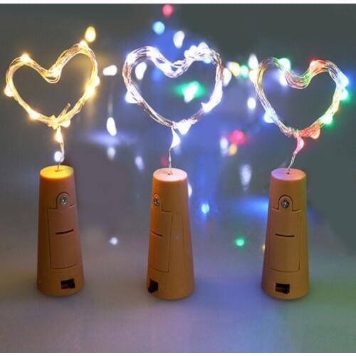 10pcs 2M 20 leds Copper Silver Wire String lights Waterproof Holiday lighting For Fairy Christmas Tree Wedding Party Decoration