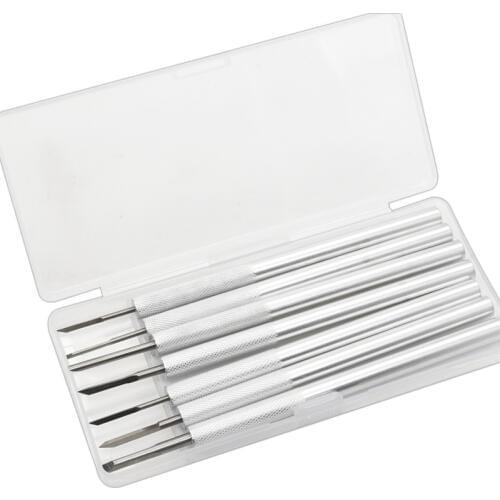 7pcs HSS Steel Olive carving knife Engraving Knife Sculpture Stone Chisel Wood Carving Set Woodworking Engraving Gouges